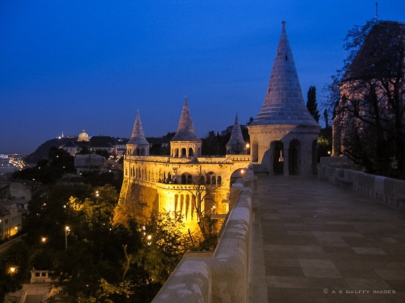 Buda or Pest: Buda at night