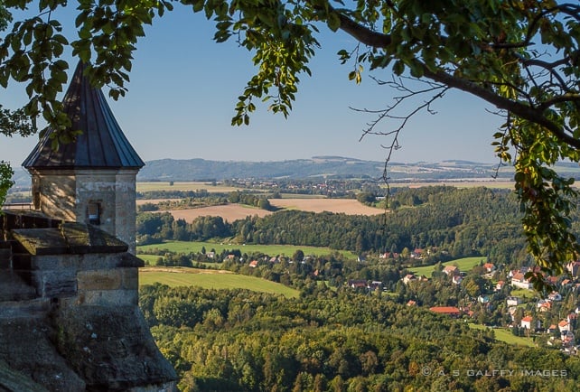 View from Königstein Fortress