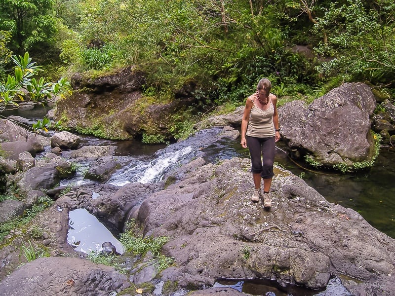 Hiking to Hanakapiai Falls