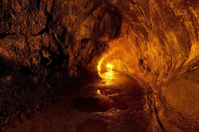 Lava Tube next to the Kilauea Iki Trail