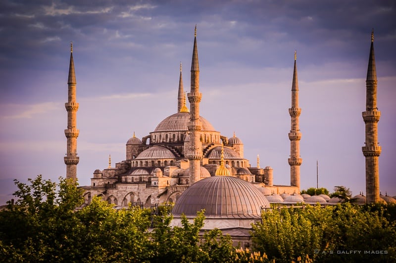 the Blue Mosque in Istanbul