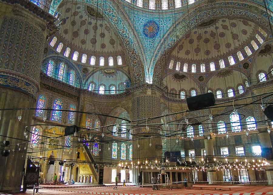 Inside the Blue Mosque - best things to do in Istanbul