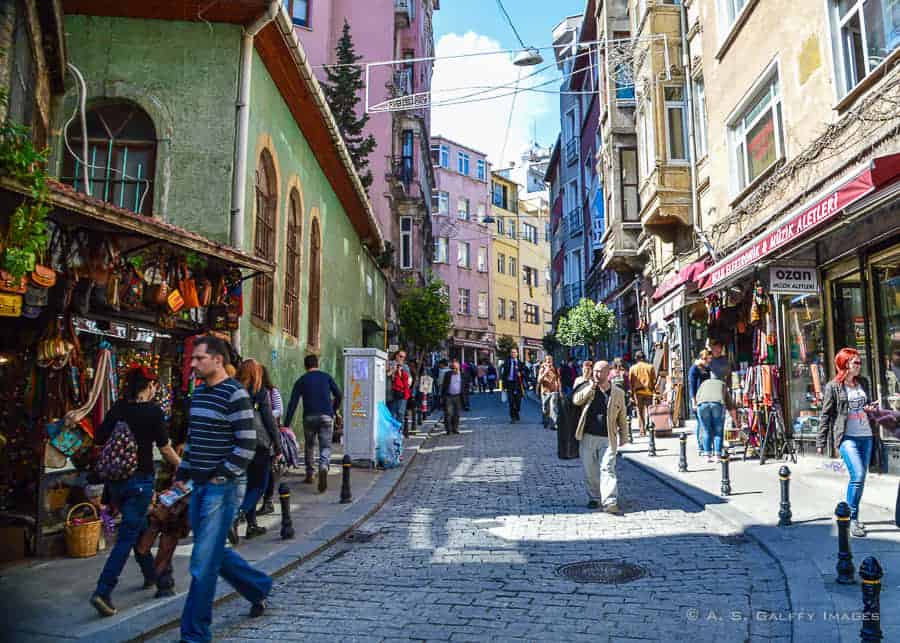 Istiklal Caddesi street in Istanbul