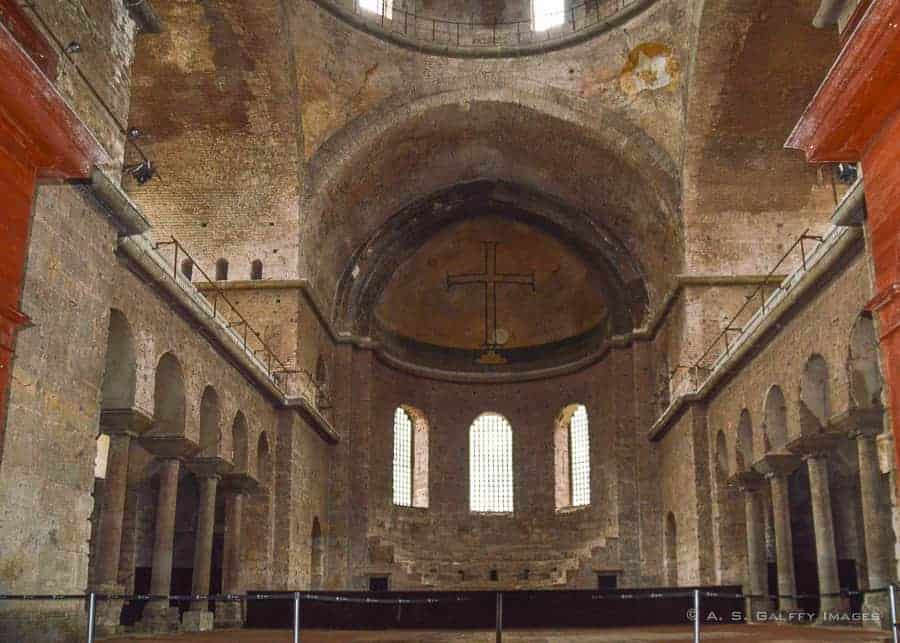 Inside Hagia Irene church - Istanbul itinerary