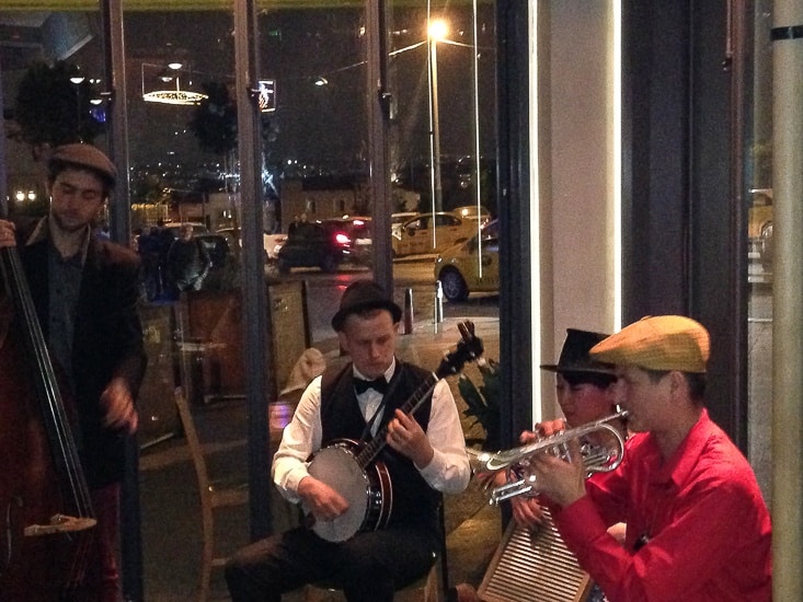 Jazz Band playing in an Istanbul restaurant