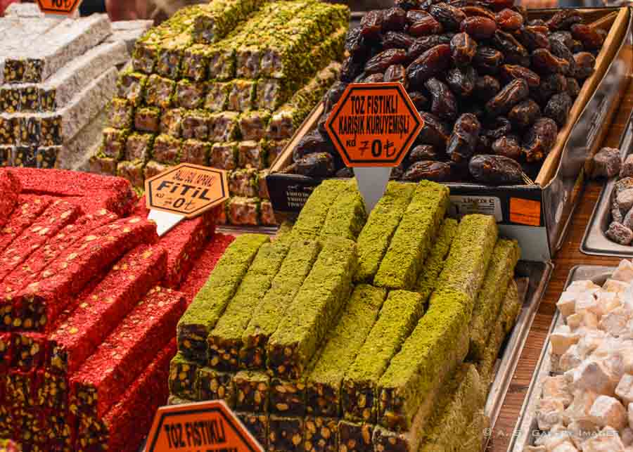 Turkish delights are the best food in Istanbul