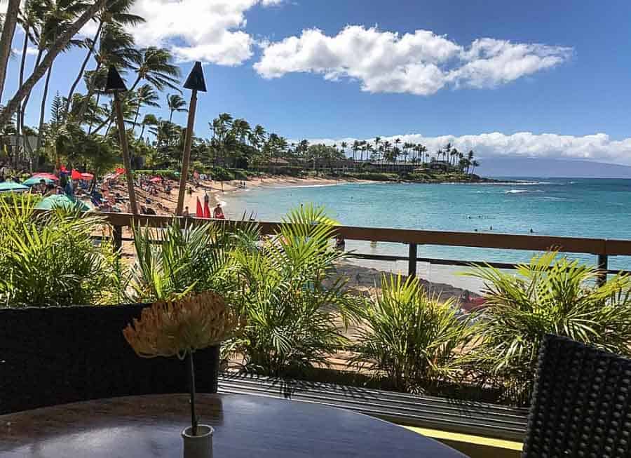 Seahouse restaurant in Napili Bay, one of the best places to eat on Maui