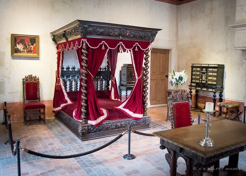 Leonardo da Vinci's bedroom at Chateau Clos Luce