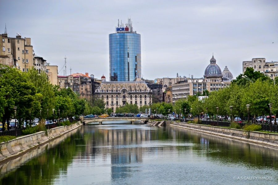 Dimbovita River in Bucharest