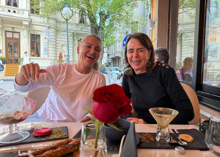 Romanians laughing at each other's jokes