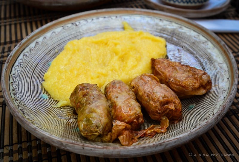stuffed cabbage rolls are a very popular Romanian food