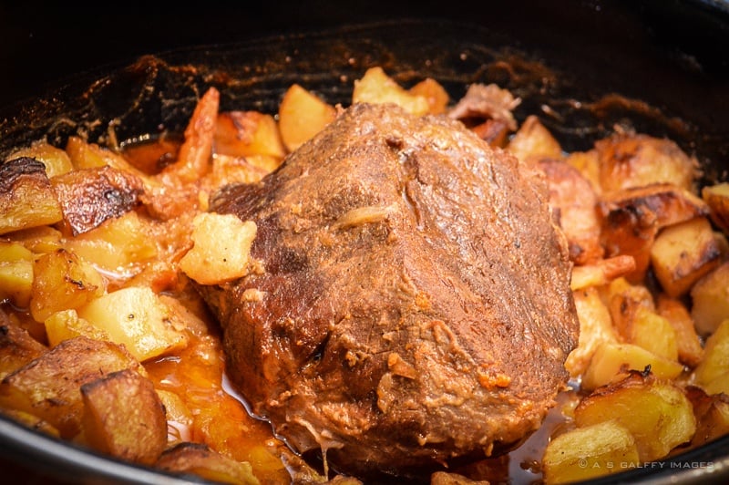 Beef stew, a very popular Romanian food