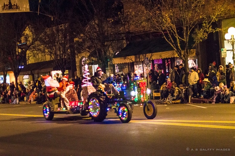 Family traditions: attending a Christmas parade