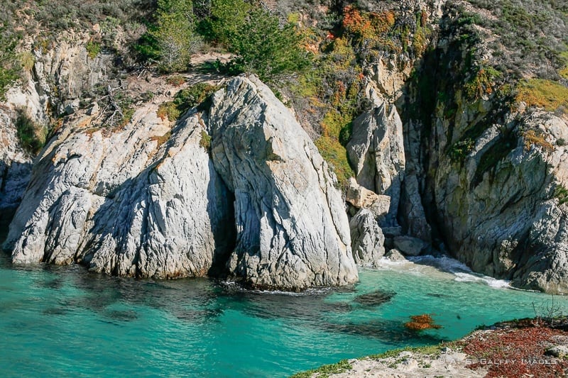 cove at point lobos on the drive from Los Angeles to San Francisco