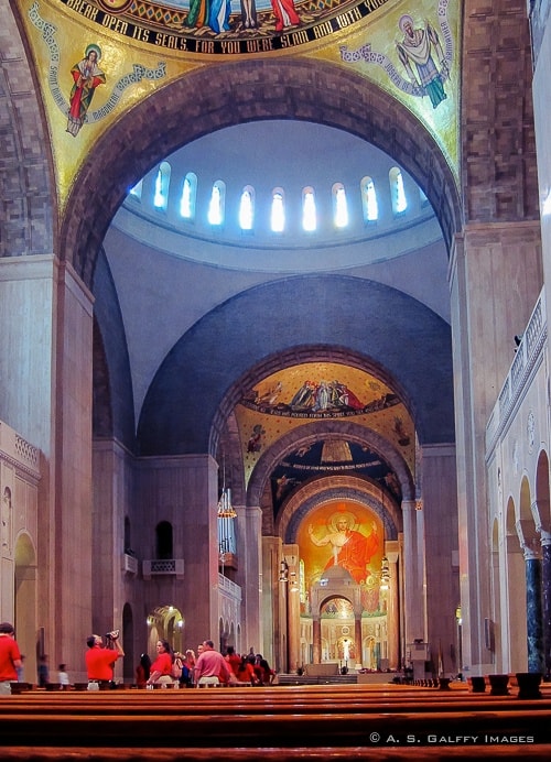 inside the Basilica of the National Shrine