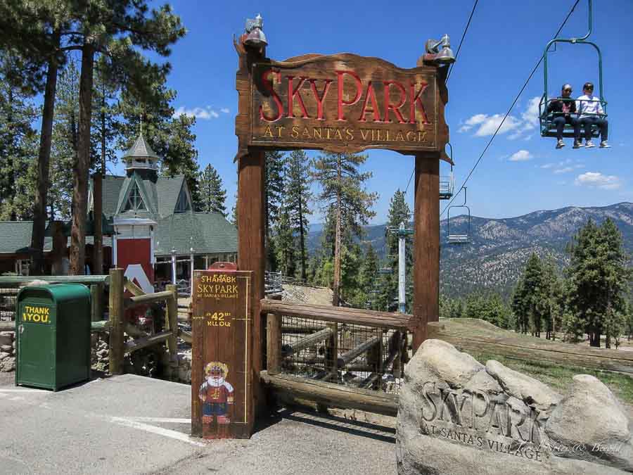 Skypark at Santa's Village near Lake