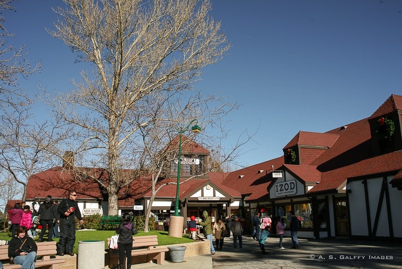 shopping in the village area