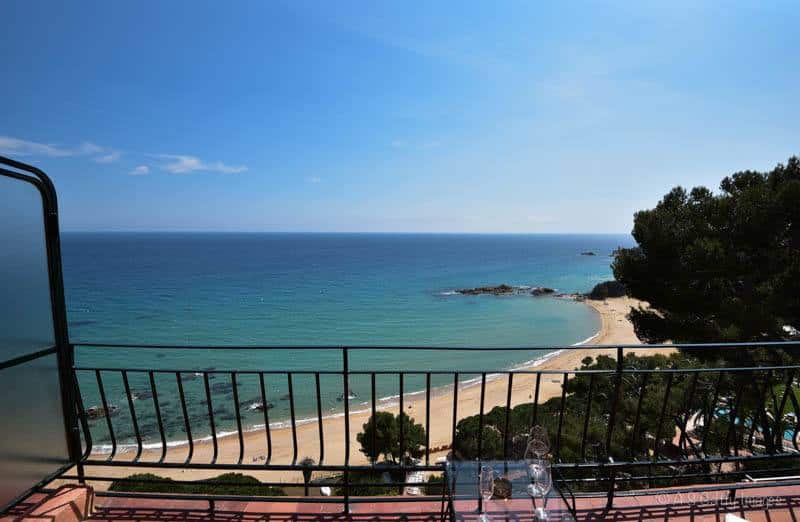 Sea view from our balcony in Hotel Santa Marta in Lloret del Mar