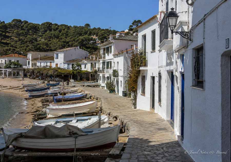 view of old fishermen's quarter in Tossa de Mar