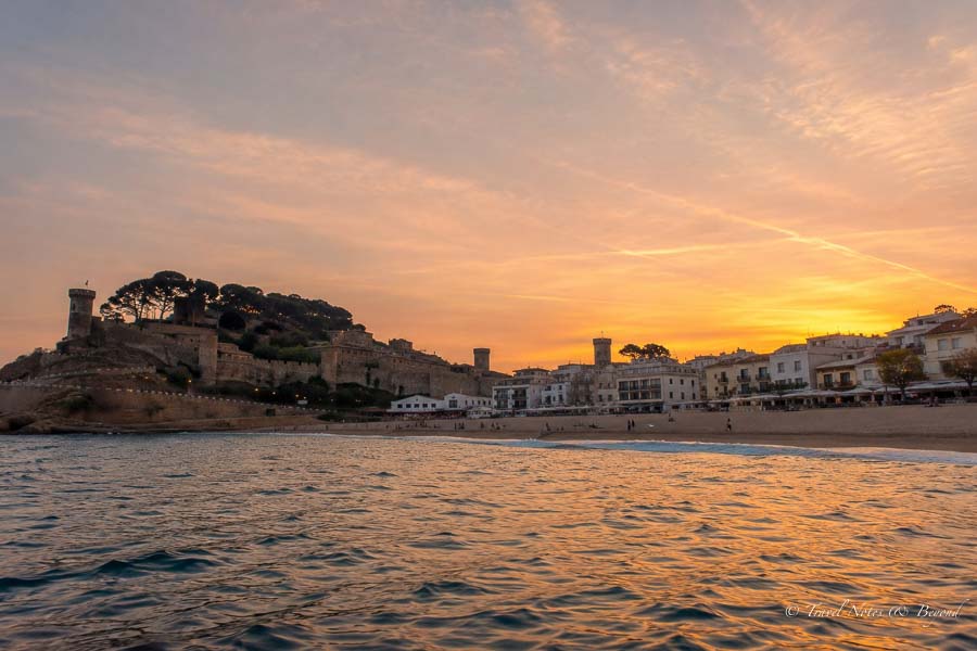 Tossa de Mar see from the sea