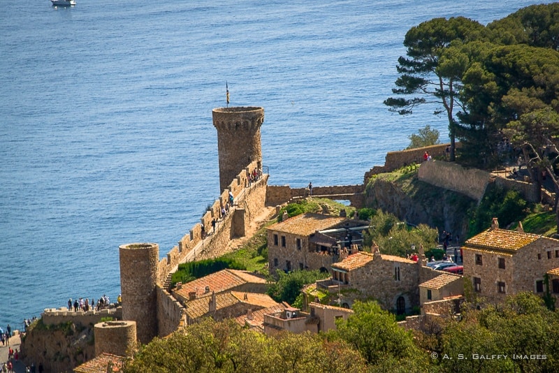 The Old Fortress in Tossa de Mar, Costa Brava