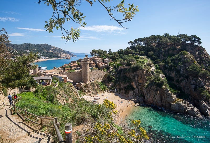 View of the Old Castle in Tossa