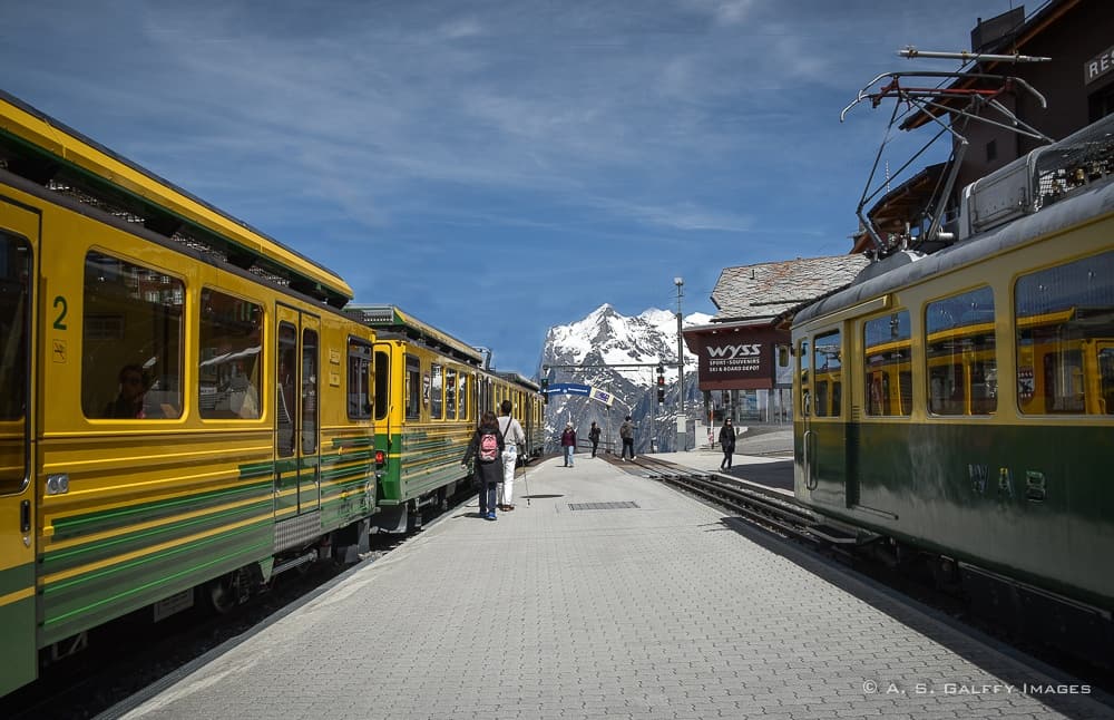 Tren para Kleine Scheidegg