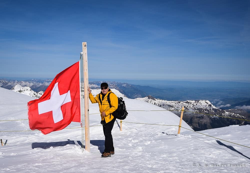 Atop the Jungfraujoch, the top of Europe