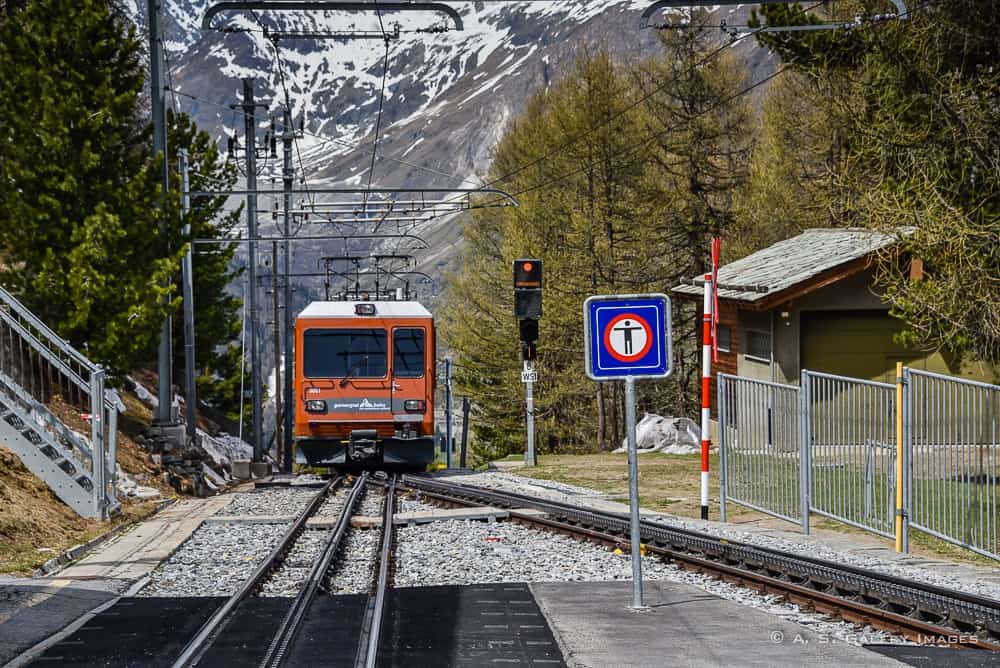 things to do in Zermatt: riding the Gornergrat train