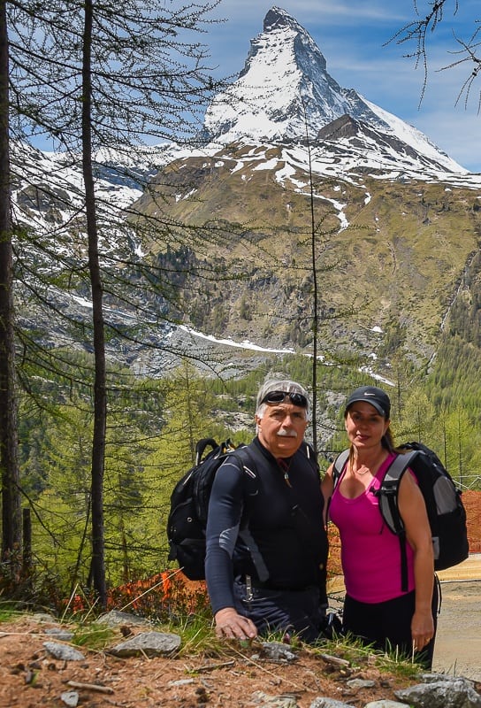 Hiking down to Zermatt from Gornergrat