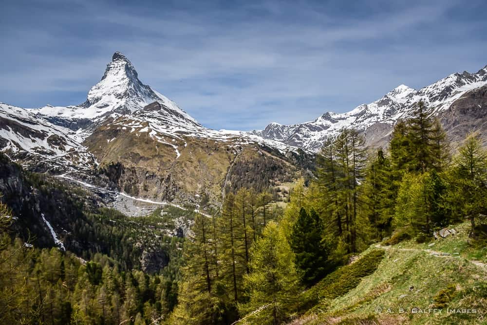 View of the Matterhorn from the Gornergrat train