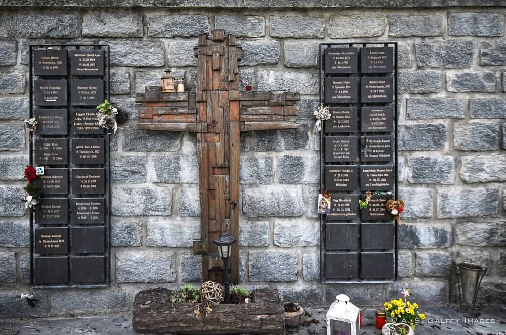 Memorial in the Mountaineers' Cemetery in Zermatt
