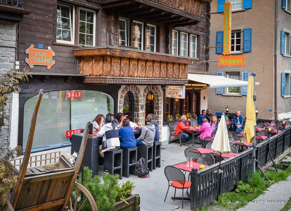 dining in Zermatt