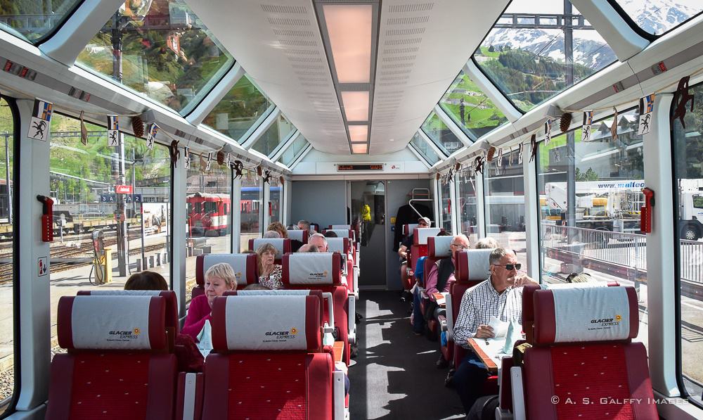 Glacier Express first class carriage