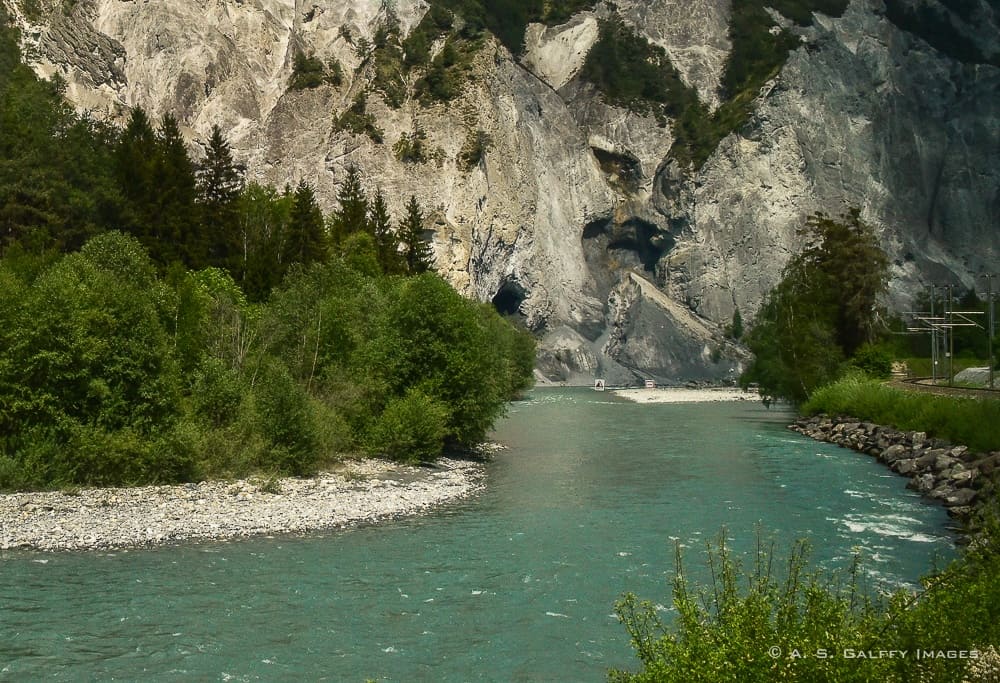 Scenery on the Glacier Express route