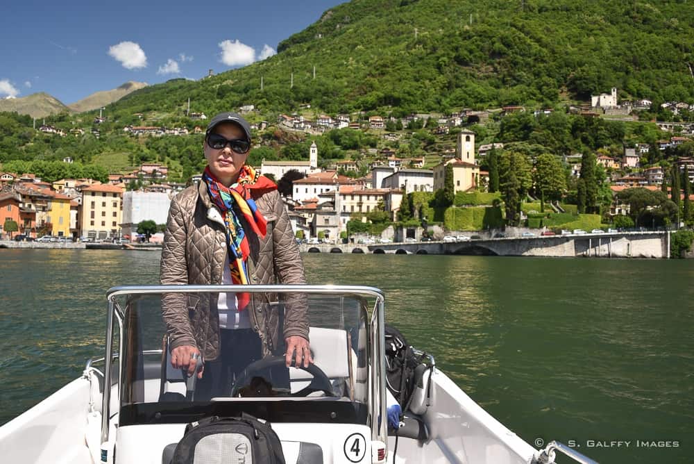Boating on Lake Como