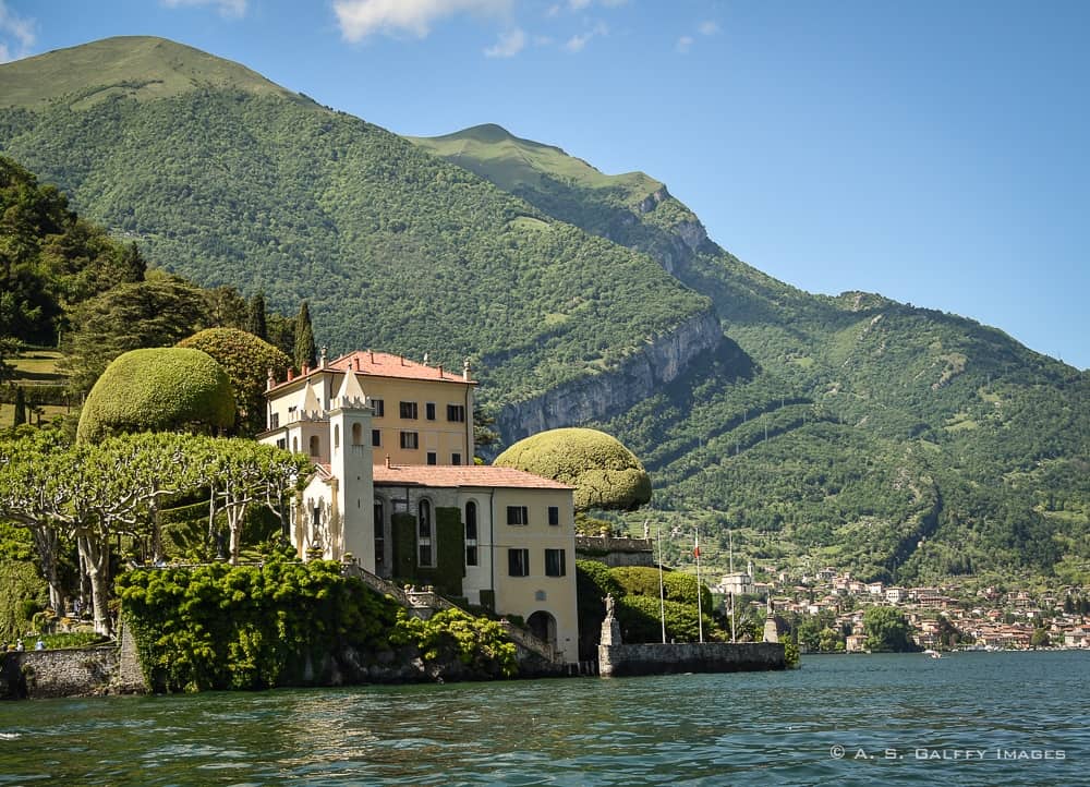 Villa Balbianello seen from the lake