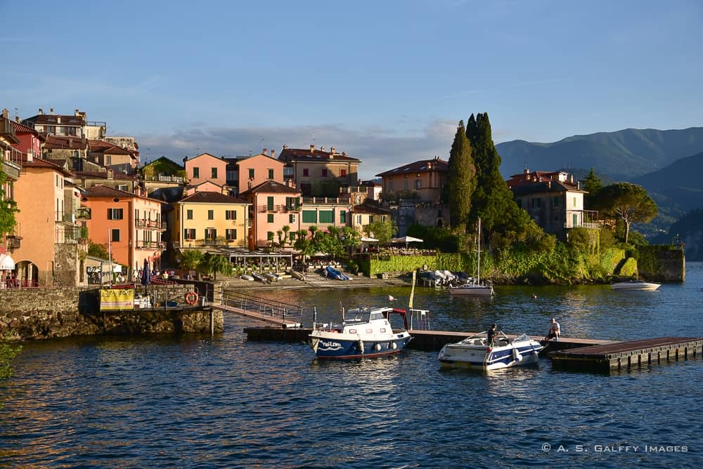 The town of Varenna near Lake Como