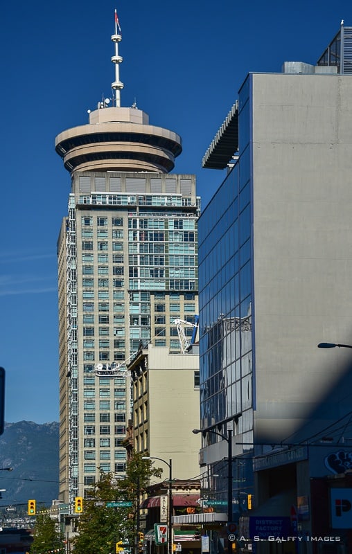 Vancouver attractions: Lookout Tower at the Harbor Center