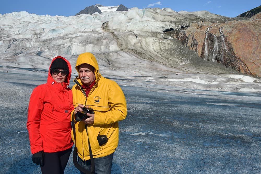 People on the Mendenhall Glacier