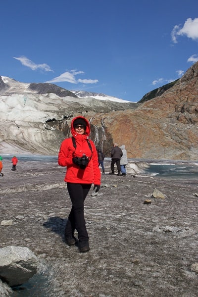 Walking on the Mendenhall Glacier