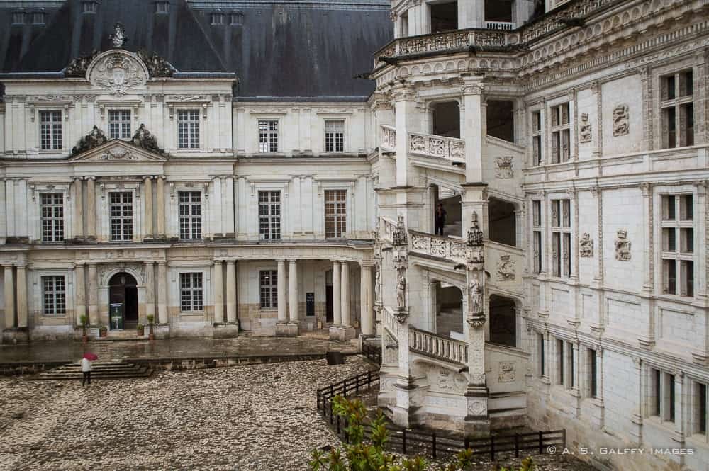 The spiral staircase at the Château de Blois