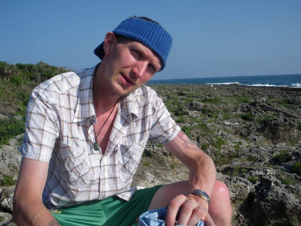 Jonny Blair Relaxing at Eluanbi - the south East tip of Taiwan