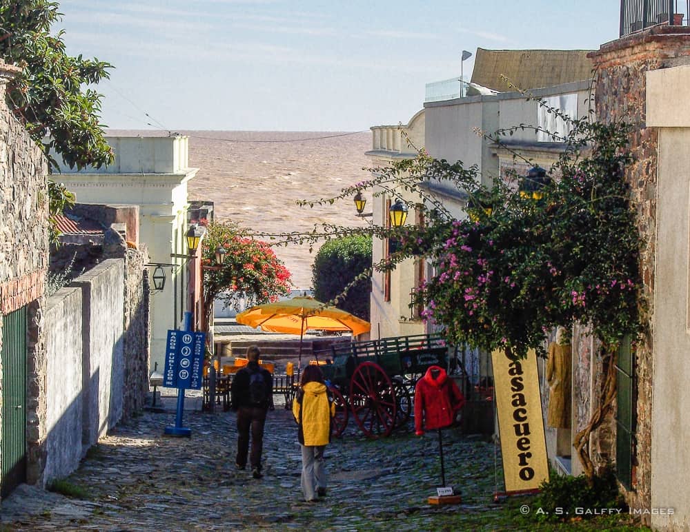 Street in Colonia de Sacramento, Uruguay