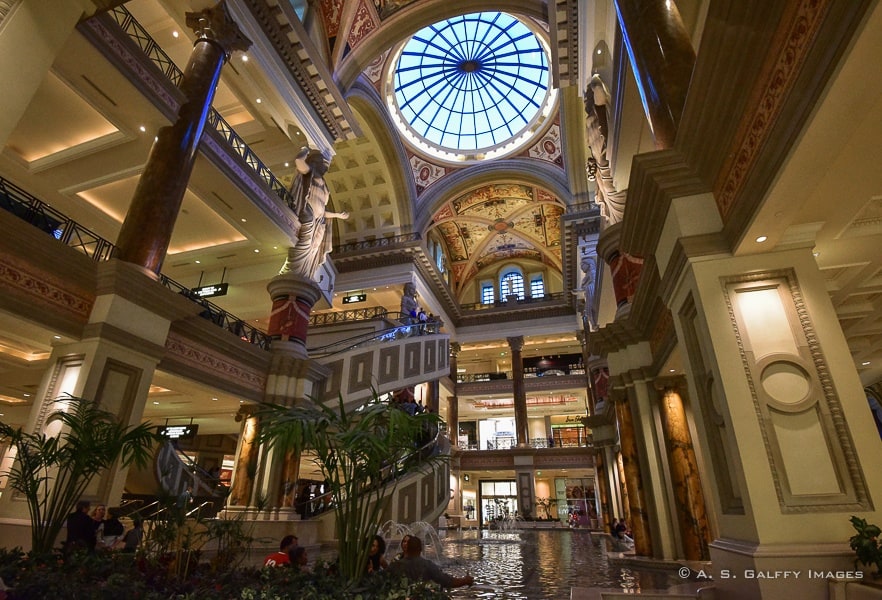 the Forum Shops at Caesar's Palace