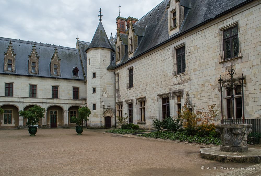 Interior courtyard of the chateau