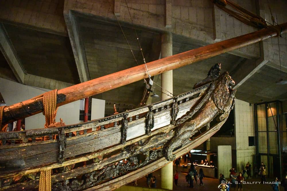 the bow of the Vasa Ship
