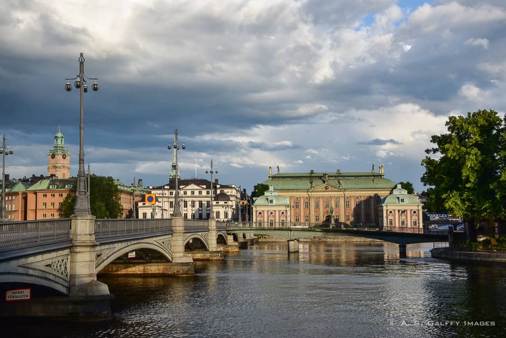 Bridge in downtown Stockholm