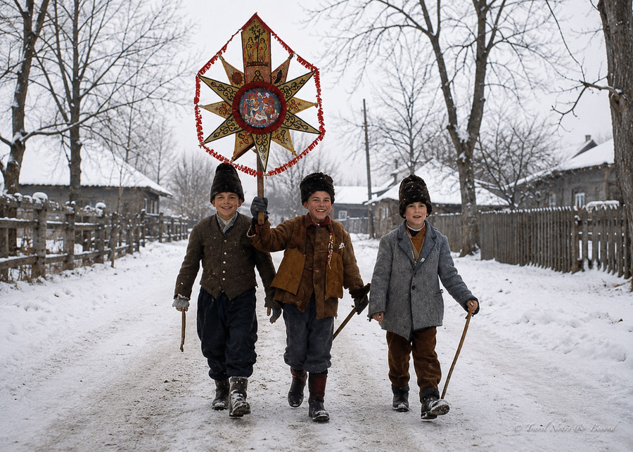 The tradition of caroling with the Star, which displays an image of the Nativity