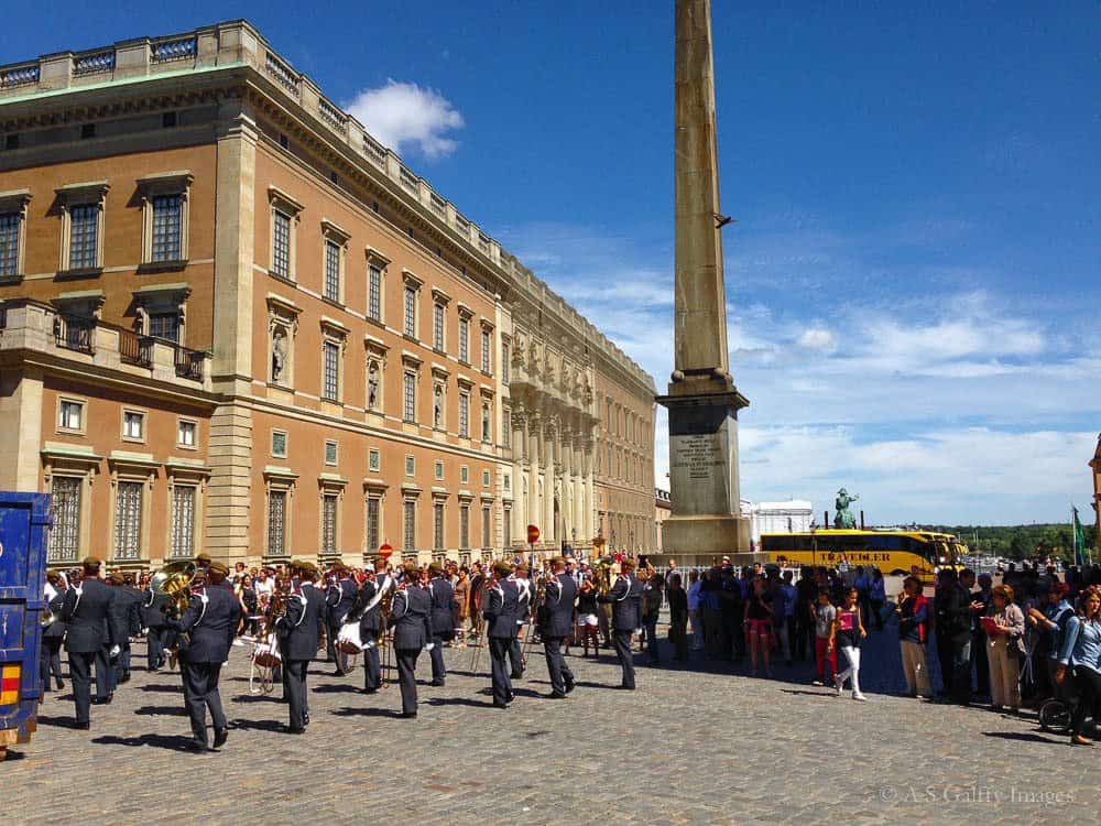 Changing of the guards ceremony at the Royal Palace, Stockholm